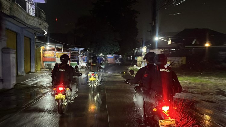 ‎Brimob Batalyon D Pelopor Intensifkan Patroli Rayonisasi di Kabupaten Bekasi
