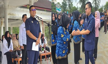 Walikota Langsa Lantik dan Serahkan SK 1.352 PPPK Paruh Waktu