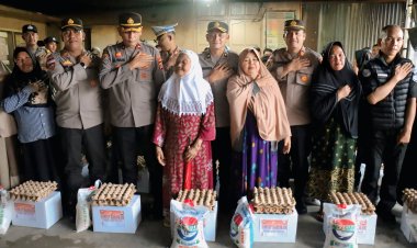 Jumat Berkah Polres Aceh Tengah, 40 KK Warga Lot Kala Terima Bantuan Sembako