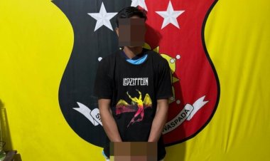 Polsek Buay Bahuga Amankan Diduga Pelaku Curat Gabah di Suka Bumi