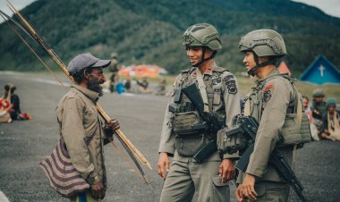 Amankan Aktivitas Ekonomi Warga, Satgas Ops Damai Cartenz-2026 Perkuat Rasa Aman di Kiwirok, Pegunungan Bintang