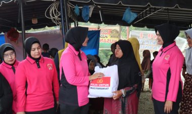 Aksi Sosial Bhayangkari: Ketua Cabang Aceh Tengah Antar Bantuan untuk Korban Bencana
