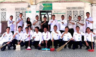 Sambut Ramadan, Lapas Narkotika Langsa Hadir Lewat Aksi Bersih Masjid