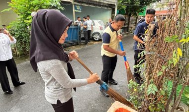 ‎Sambut Ramadan, Lapas Cipinang Gelar Kerja Bakti Bersama Kakanwil DK Jakarta