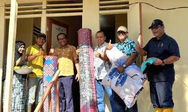 Didampingi Manajemen Kebun Lama, Operation Head PTPN IV Regional VI Pastikan Kenyamanan Hunian Sementara Korban Banjir