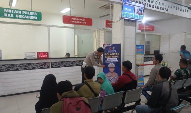 ‎Komitmen Meningkatkan Pelayanan Publik, Polres Sukabumi Luncurkan Program Polantas Menyapa Melalu Samsat Cibadak dan Pelabuhan Ratu