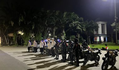 Patroli Rayonisasi, Personel Batalyon D Pelopor Antisipasi Tawuran dan Balap Liar di Kabupaten Bekasi
