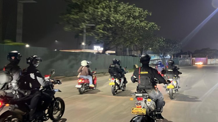 ‎Patroli Brimob Antisipasi Tawuran dan Balap Liar di Kabupaten Bekasi Berjalan Kondusif