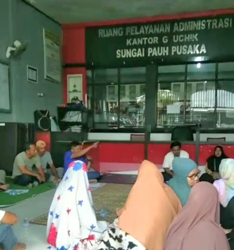 Dana Desa 2025 Diduga “Raib” Warga Sungai Pauh Pusaka Kepung Kantor Geuchik: Uang Negara Ditarik, Pekerjaan Nihil