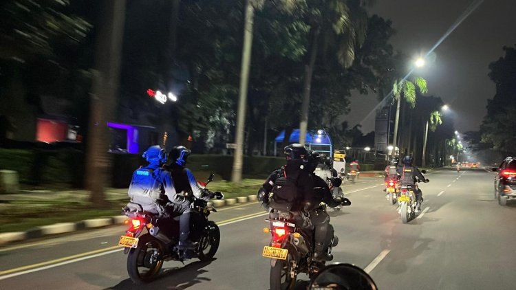 ‎Patroli Brimob di Wilayah Kabupaten Bekasi Berjalan Aman dan Kondusif
