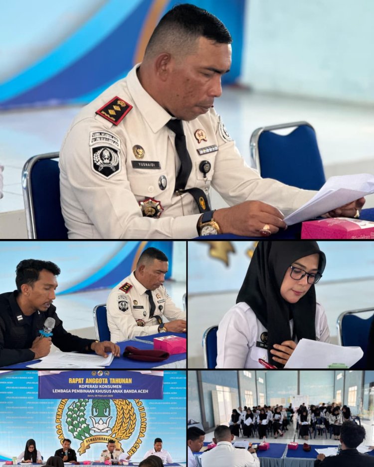 Ka. LPKA Banda Aceh Pimpin RAT Koperasi 2026, Bahas Pertanggungjawaban hingga Pembangunan Kantin