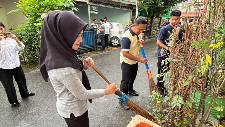 ‎Sambut Ramadan, Lapas Cipinang Gelar Kerja Bakti Bersama Kakanwil DK Jakarta