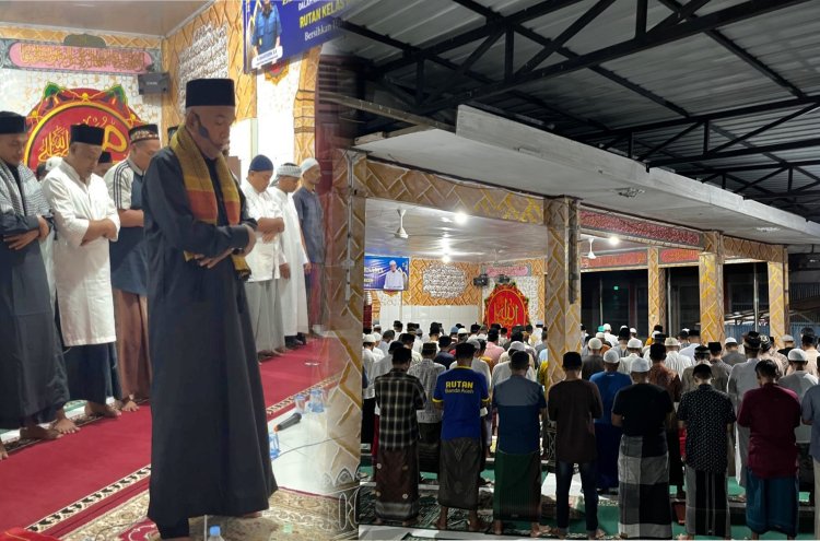 Penuh Khusyuk, Karutan H. Baharuddin Imami Tarawih Perdana di Rutan Kelas IIB Banda Aceh