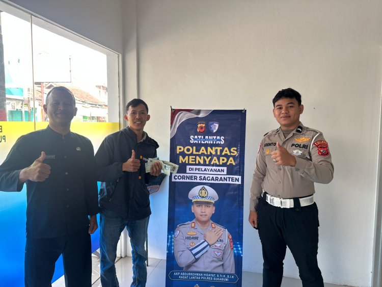Satlantas Polres Sukabumi Tunjukkan Komitmen Pelayanan Prima Lewat Polantas Menyapa Lewat Outlet Samsat Sagaranten