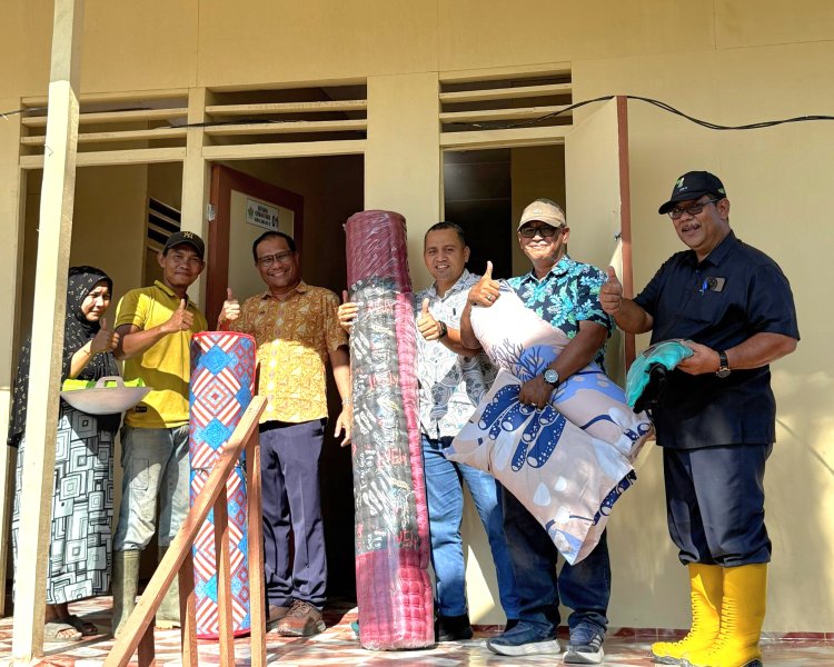Didampingi Manajemen Kebun Lama, Operation Head PTPN IV Regional VI Pastikan Kenyamanan Hunian Sementara Korban Banjir