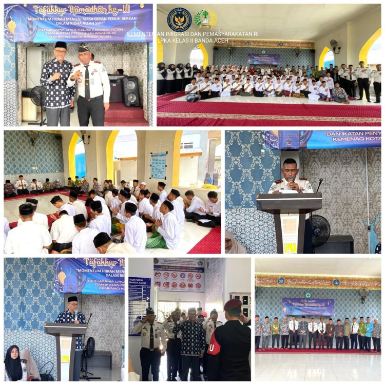 Perkuat Pembinaan Spiritual, Tafakkur Ramadhan 1447 H Resmi Dibuka di LPKA Banda Aceh