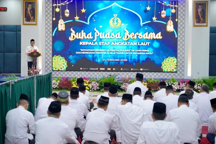 *Berikan Tausiah di Buka Bersama KASAL, Menteri Nusron: Negara Besar Mampu Ciptakan Rasa Aman*