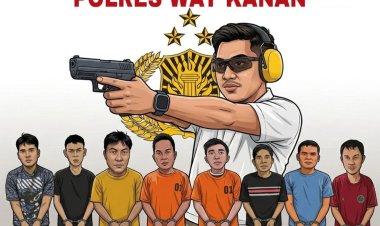 Pelarian 8 Buron Berhasil Dihentikan Tim Gabungan Polres Way Kanan