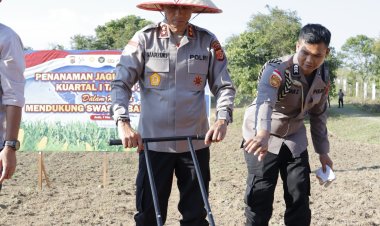 Kapolda Ikuti Tanam Raya Jagung Serentak Kuartal I 2026 Secara Virtual Yang Dipimpin Kapolri
