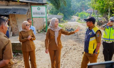 Wagub Jihan Tinjau Progres Pembangunan Ruas Jalan Kasui - Air Ringkih di Way Kanan