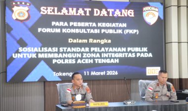 Polres Aceh Tengah Gelar Forum Konsultasi Publik untuk Perkuat Pelayanan dan Zona Integritas