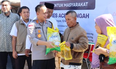Polres Aceh Tengah Gelar Gerakan Pangan Murah, Bantu Stabilkan Harga Bahan Pokok