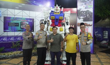 ‎Pos Terpadu Alun-Alun Kota Banjar Jadi Oase Pemudik, Ada Pijat Gratis, Charging Station hingga Spot Selfie Robot