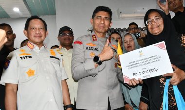 Kapolda Aceh Hadiri Penyerahan Bantuan oleh Mendagri dan Mensos bagi Korban Banjir di Aceh Timur