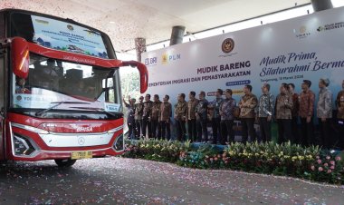 ‎Sambut Idulfitri 1447 Hijriah, Kemenimipas Berangkatkan 661 Peserta Mudik Bersama