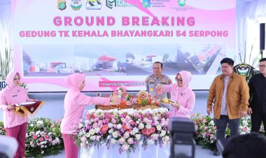 Groundbreaking TK Kemala Bhayangkari 54 Serpong, Dukung Pendidikan Anak Sejak Dini