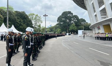 Brimob Batalyon D Pelopor Laksanakan Pengamanan Pertandingan FIFA Series 2026 di GBK