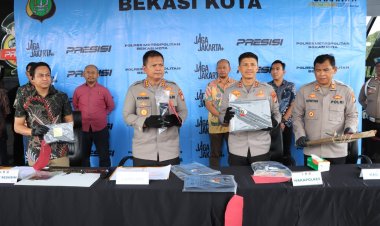 Polres Metro Bekasi Kota Ringkus Pencuri Spesialis 'Rumsong' dan 4 Penadah di Jatiasih