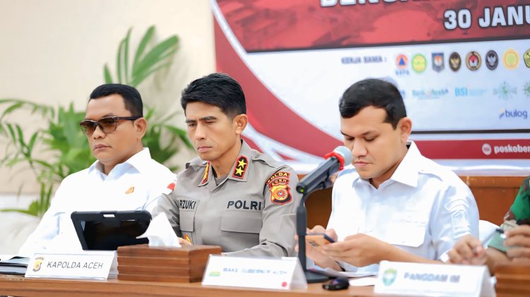 Kapolda Aceh Hadiri Rapat Forkopimda, Perkuat Sinergi Pengendalian Inflasi dan Mitigasi Bencana