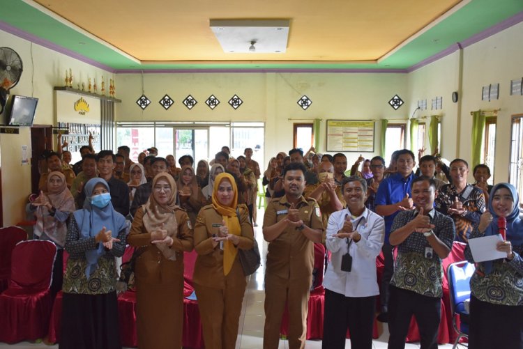 Puluhan Aparatur Desa hadiri Sosialisasi Pembrian Informasi Status Kepesertaan JKN di kabupaten Tulang  Bawang  