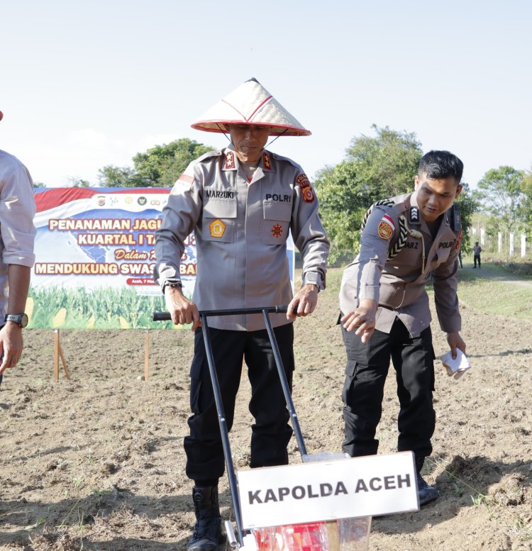 Kapolda Ikuti Tanam Raya Jagung Serentak Kuartal I 2026 Secara Virtual Yang Dipimpin Kapolri