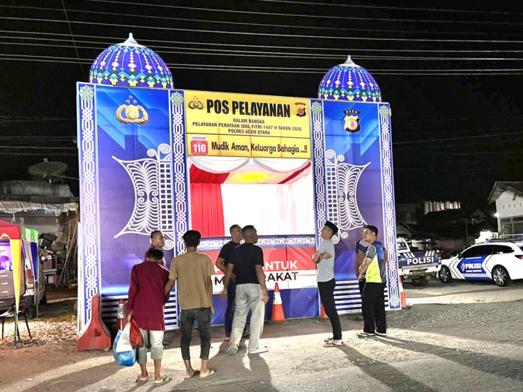 Satlantas Polres Aceh Utara Tuntaskan Dua Pos Pengamanan untuk Operasi Ketupat Seulawah 2026
