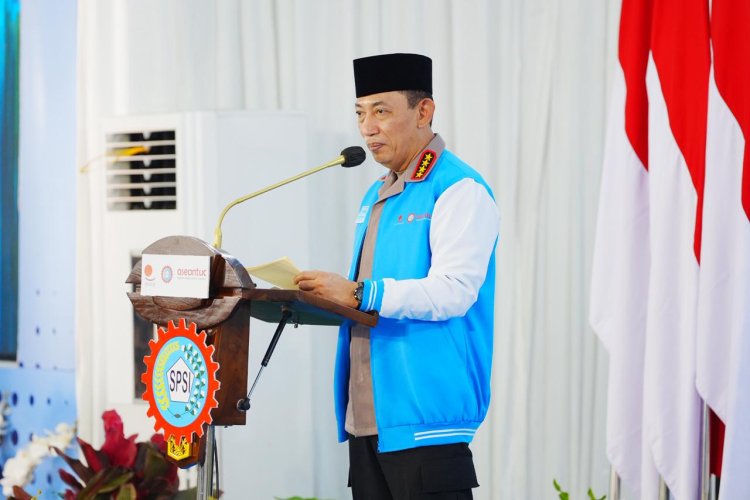 Silaturahmi Ramadhan Bareng KSPSI di Jatim, Kapolri Ajak Buruh Bersatu Dukung Upaya Perdamaian Presiden 