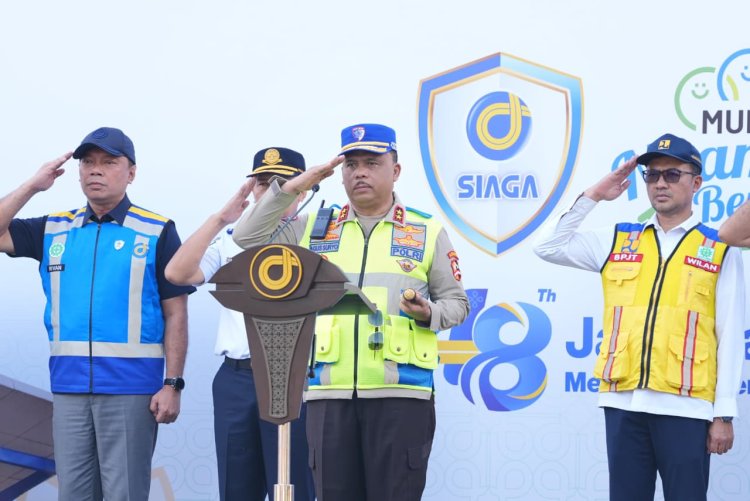 ‎Kakorlantas Hadiri Apel Terpadu Jasa Marga Siaga, Kolaborasi dan Sinergitas Kunci Keberhasilan