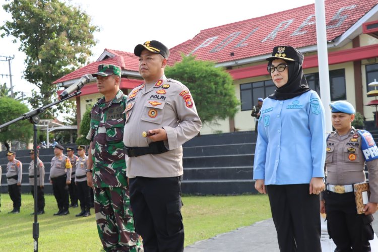 Amankan Mudik Lebaran, Polres Way Kanan Apel Gelar Pasukan Operasi Ketupat 2026
