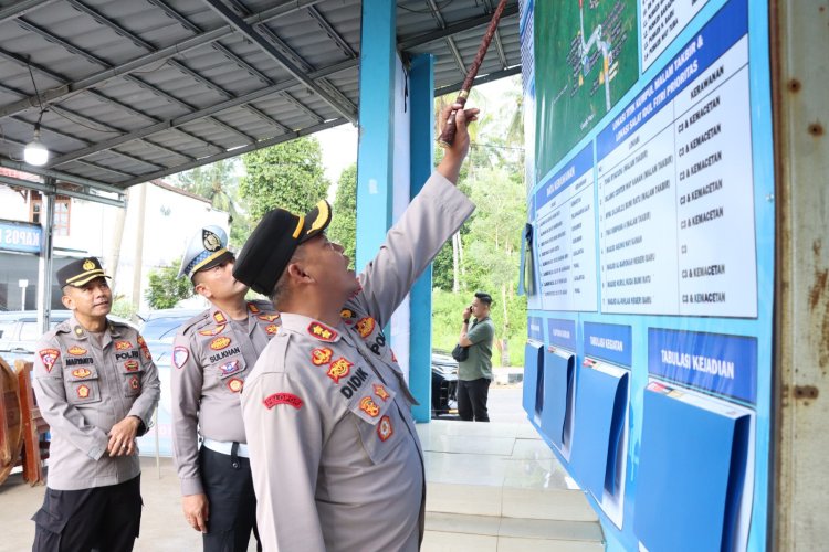 Pastikan Pemudik Lancar Masuk Wilayah Jalinsum Way Kanan, Kapolres Cek Pos Yan Lebaran 1447 H di Rest Area Gunung Labuhan