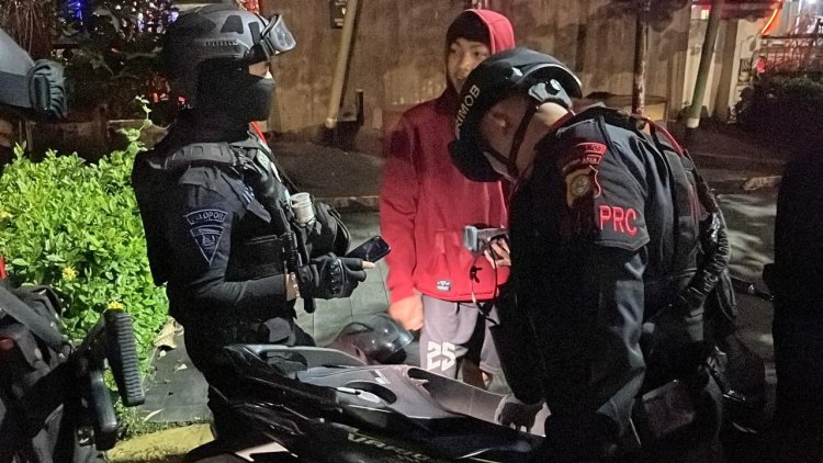 Patroli Brimob Batalyon D Pelopor Antisipasi Tawuran dan Balap Liar di Bekasi, Situasi Kondusif