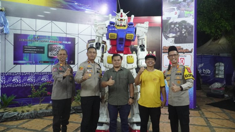 ‎Pos Terpadu Alun-Alun Kota Banjar Jadi Oase Pemudik, Ada Pijat Gratis, Charging Station hingga Spot Selfie Robot