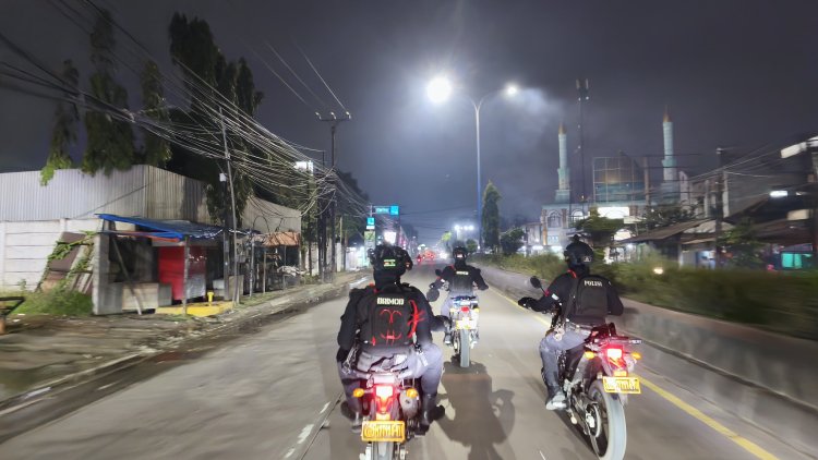 Patroli Brimob Batalyon D Pelopor Sisir Wilayah Kabupaten Bekasi, Situasi Kondusif