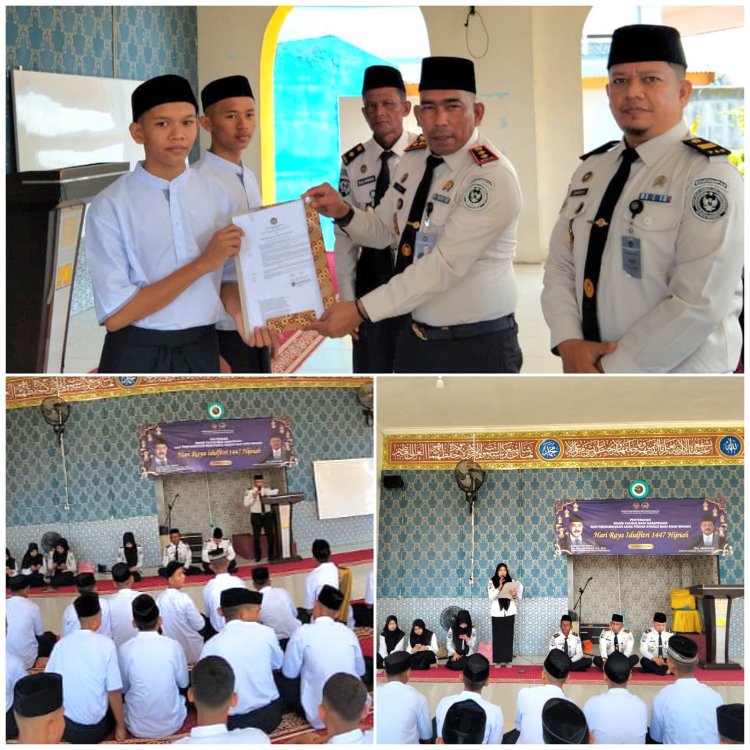 LPKA Kelas II Banda Aceh Serahkan SK Remisi Khusus Idul Fitri kepada 38 Anak Binaan