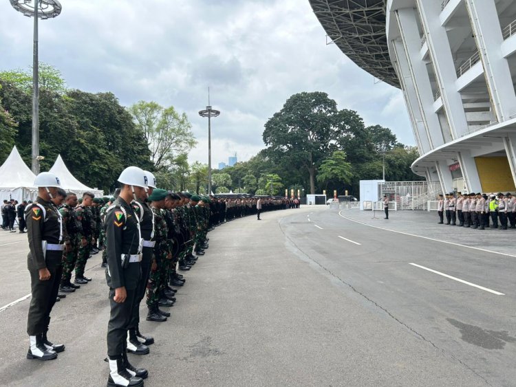 Brimob Batalyon D Pelopor Laksanakan Pengamanan Pertandingan FIFA Series 2026 di GBK