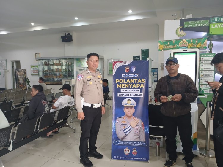 ‎Polantas Menyapa Perkuat Pelayanan Samsat Cibadak dan Pelabuhan Ratu Hari Ini