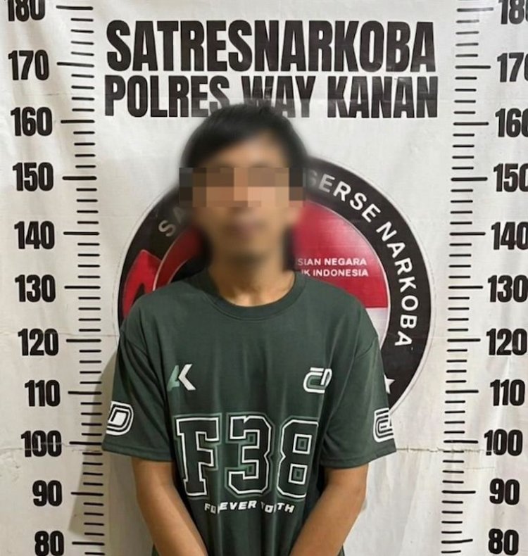 Diduga Edarkan Sabu 6,52 Gram, Seorang Pria Asal Way Kanan Dibekuk Polisi