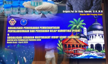 Sinergi Anti Narkoba, BPK dan BNNP Aceh Gelar Sosialisasi P4GN serta Tes Urin