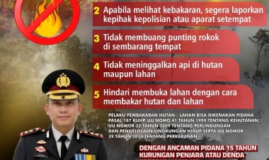 Kapolres Pidie Ajak Warga Jaga Lingkungan, Hindari Pembakaran Hutan dan Lahan