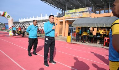 Kapolres Pidie Turun Tangan, Uji Fisik Personel dalam Kegiatan Kesamaptaan